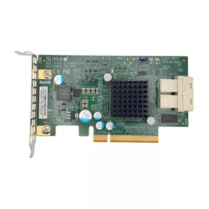 Supermicro AOC-SLG3-2E4 - Zero Memory Low Profile PCI Express 3.0 x8 RAID Con... - Picture 1 of 4