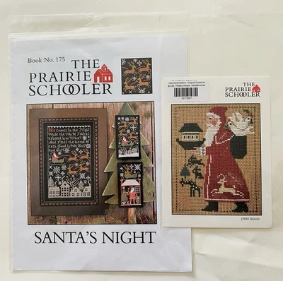 Lot 2 The Prairie Schooler Santa’s Night & Santa Pattern Only Reindeer Dove Folk - Image 1 of 4