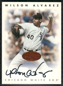 Serie Leaf Signature 1996 #NNO Wilson Álvarez autógrafos bronce - Imagen 1 de 2