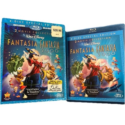 Walt Disney Fantasia / Fantasia 2000 Blue-Ray / DVD 4 Disc Special Edition - Image 1 of 4