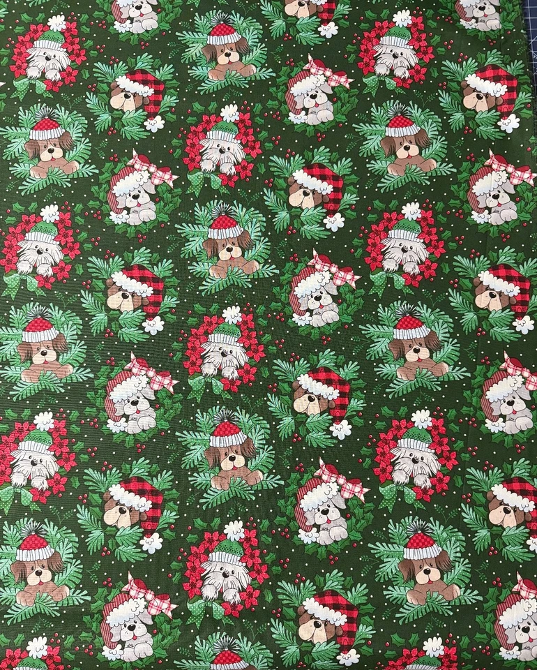 Medias de tela verde para perros de Navidad - 18" x 44" - Foto 1 de 1