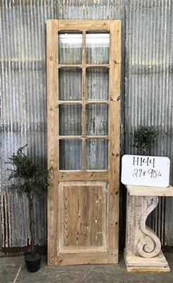 Antigua puerta francesa única (27x90,5) 8 cristales, diseño europeo H144 Foto 1 de 4