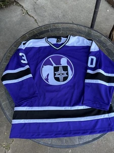 Camiseta deportiva de hockey K1 WHA Cleveland Crusaders púrpura blanca talla XXL - Imagen 1 de 10
