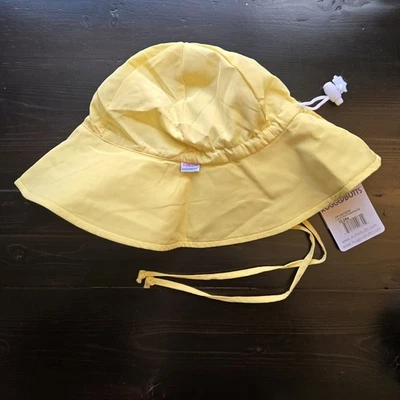 RuffleButts RuggleButts Baby Toddler Sun Hat 12-24 Months Yellow Unisex NWT - Image 1 of 4