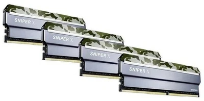 G.Skill Sniper X DDR4-2400 64 GB (4 × 16 GB) CL17 Quad Channel Camouflage NEU - Bild 1 von 2