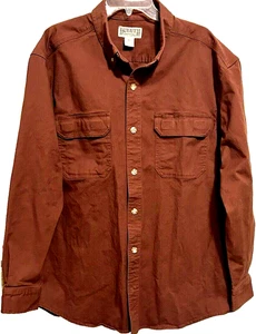 Duluth Trading Co Mens XLarge Shirt Jacket Chore Barn  Duck Canvas Utility Work - Picture 1 of 7