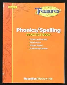 3rd Grade - TREASURES - Phonics/Spelling Practice Book (STUDENT WORKBOOK) (2009) - Picture 1 of 12