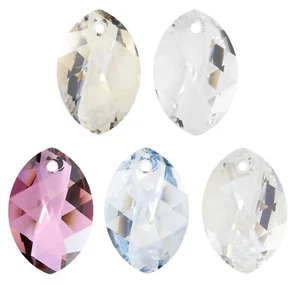 Superior PRIMERO 6978 Neoglory Navette Crystal Pendants * Many Colors & Sizes - Picture 1 of 7