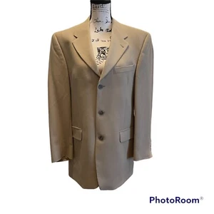 Murano Anzug Blazer Jacke Italy Beige Gr. 38R Wolle Sport Mantel Büro Arbeitskleidung - Bild 1 von 12