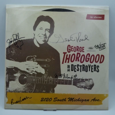 George Thorogood & the Destroyers 2120 South Michigan Ave. LP SIGNED AUTOGRAPHED Foto 1 de 4