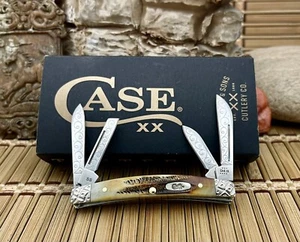 Case XX USA Beautiful Custom 6.5 BONE STAG Engraved Small Congress Knife #14 - Picture 1 of 8