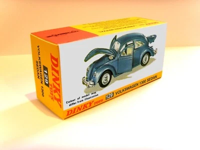 DINKY TOYS No.129 - VOLKSWAGEN 1300, superb custom repro / display box only Foto 1 de 3