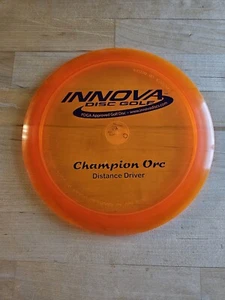 BRAND NDW Innova Pfn Champion Orc Orange Disc golf 163 grams PENNED Patent # 🍊 - Picture 1 of 7