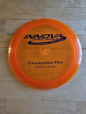 BRAND NDW Innova Pfn Champion Orc Orange Disc golf 163 grams PENNED Patent # 🍊 - Image 1 of 4