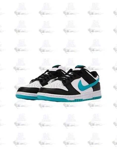 Nike Dunk Low White Black Blue DV0833-109 Shoe Sneaker Trainer - Picture 1 of 7