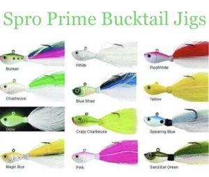 Spro Prime Bucktail Jigs - Choose Size / Color - Picture 1 of 12
