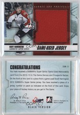 2012-13 ITG Heroes and Prospects Black Jersey /120 Scott Harrington #SSM-11