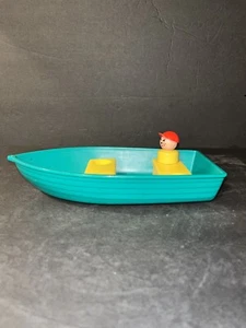 Little People Play Family Camper - Ruderboot 1972 994 Teile Fisher Price grün Spielzeug - Bild 1 von 12