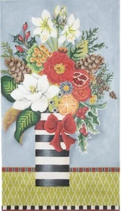 Needlepoint Handpainted Kelly Clark Winter Floral, Guide, Embellishments - Picture 1 of 4
