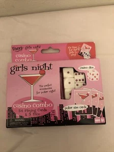 Girls Night Casino Combo Poker & Dice Set (54 Cards, 5 Dice) by Fundex - NEW! - Picture 1 of 6