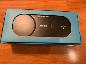NEW Anker Wireless Charger, PowerWave 10 Dual Pad, Qi Certified, Customized Logo - Zdjęcie 1 z 3