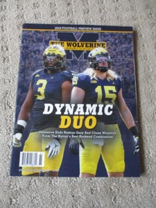 Revista de colección 2018 Michigan Wolverines edición previa de fútbol americano Winovich Gary - Imagen 1 de 3