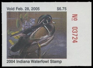 2004  Indiana State Duck Stamp Mint Never Hinged. Original Gum  - Picture 1 of 1