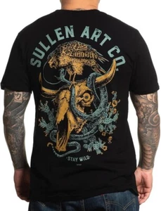 Camiseta Sullen Stay Wild Arte Alternativo Tatuaje Calavera Serpiente Occidental SCM5325 - Imagen 1 de 3