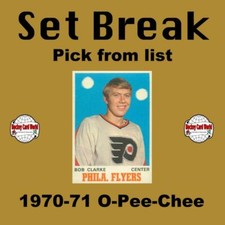 (HCW) 1970-71 O-Pee-Chee NHL Hockey Cards Set Break #3 - Pick From List