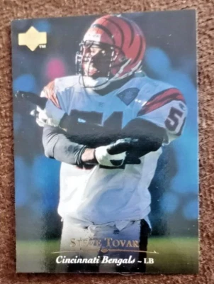 1995 Upper Deck Card # 274 Steve Tovar - Cincinnati Bengals - Mint Condition - Image 1 of 2