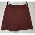 Nike Golf Skort Brown Pleated Front & Back Fully Lined w/ Shorts Size 14 New