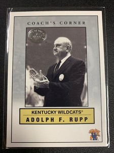 Adolph F. Rupp 2001 Fleer Skybox Greats Of The Game Coach’s Corner #9