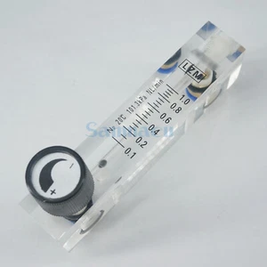 0.1-25LPM Fit 6mm Tube O.D N2 Nitrogen Flowmeter Rotameter With Valv LZM-6T - Picture 1 of 12