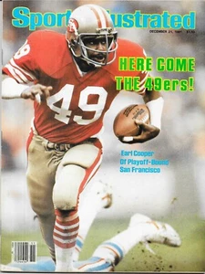1st EARL COOPER Sports Illustrated 1981 San Francisco NFL Football NO LABEL Mint - Picture 1 of 3