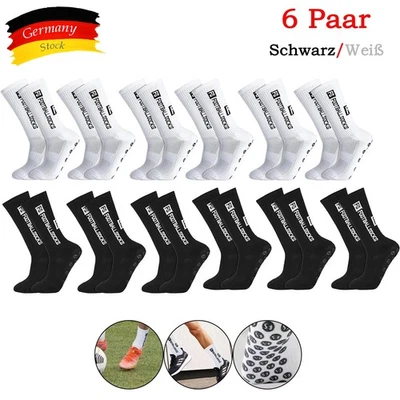 6 Paar FS FootballSocks Anti-Rutsch Grip Socken Grö.38-43 Sportsocken Langlebig - Bild 1 von 4