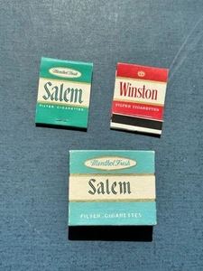 Vintage Winston Salem Cigarettes Advertising Penguin Lighter & Matchbook Lot - Picture 1 of 9