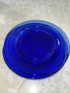 Moderntone Kobaltblau 6" Brot Butter Dessert Teller (4) NUR Hasel Atlas Vintage - Bild 1 von 3