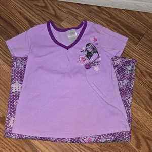 Hannah Montana 6/6X Pajamas 2 Piece Purple Short Sleeve Y2K - Picture 1 of 10