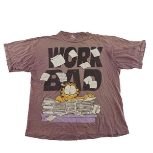 Garfield 1978 All Over Print T Shirt Adult Single Stitch Distressed VINTAGE XL - Picture 1 of 21