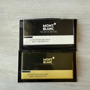Montblanc Royal Blue & Blue-Black Tintenpatronen Tintenminen Box mit 20 Patronen - Bild 1 von 4