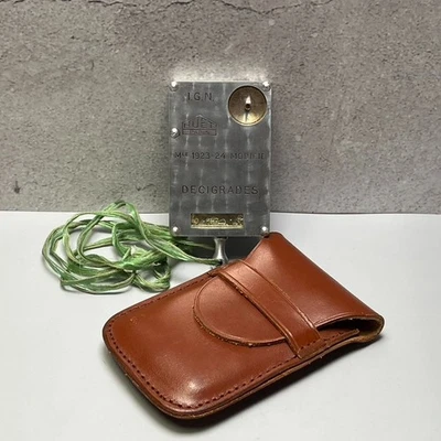 Antigo Guerra Mundial Huet Francês Sitômetro Artilharia Range Finder Bússola 1924-25 - Imagem 1 de 4