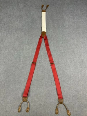 Trafalgar吊带弹力可调红色皮革末端 — 第 1/4 张图片