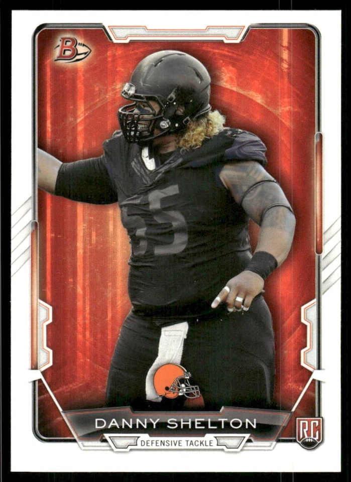 2015 Bowman Danny Shelton Rookie #12 Cleveland Browns - Image 1 of 2