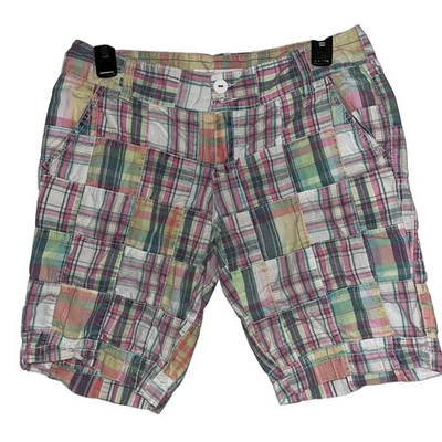 Pantalones Cortos Aeropostale a Cuadros Patchwork 5/6 Mujer Multicolor Algodón Verano Informal Foto 1 de 4