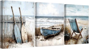 3 Pack Diamond Art Kits - DIY 5D Beach Diamond Painting Kits for Beginners, DIY - Picture 1 of 7
