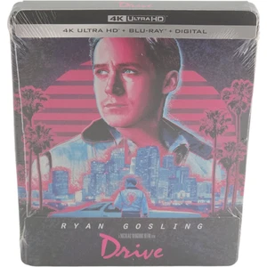 Drive 4K Ultra HD + Blu-Ray + Digital 4K SteelBook Ltd Ed Ryan Gosling Free - Picture 1 of 7