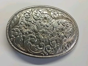 Vintage Western Style Chambers Phoenix Belt Buckle 24K Gold Plated Made In Usa - Picture 1 of 3
