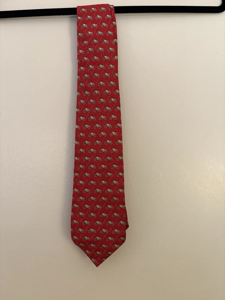 Corbata de bicicleta roja para hombre Vineyard Vines Foto 1 de 2