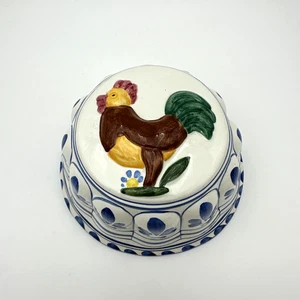 Vintage italienische Keramik Hahn Wandform ABC Bassano toskanisches Bauernhaus Küche Dekor - Bild 1 von 15