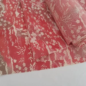 Premium rosa Villa Tango Seide unbenutzt BOLT Meterware Kimono Stoff BS64 - Bild 1 von 8